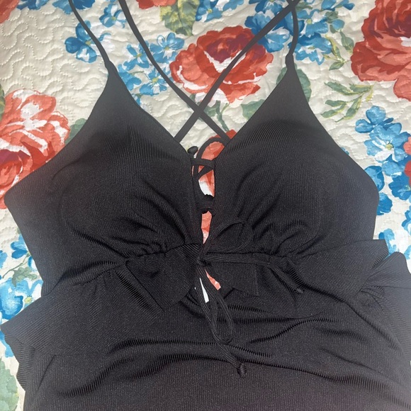 Shein Swimsuit Black 1XL NWOT - Picture 3 of 4
